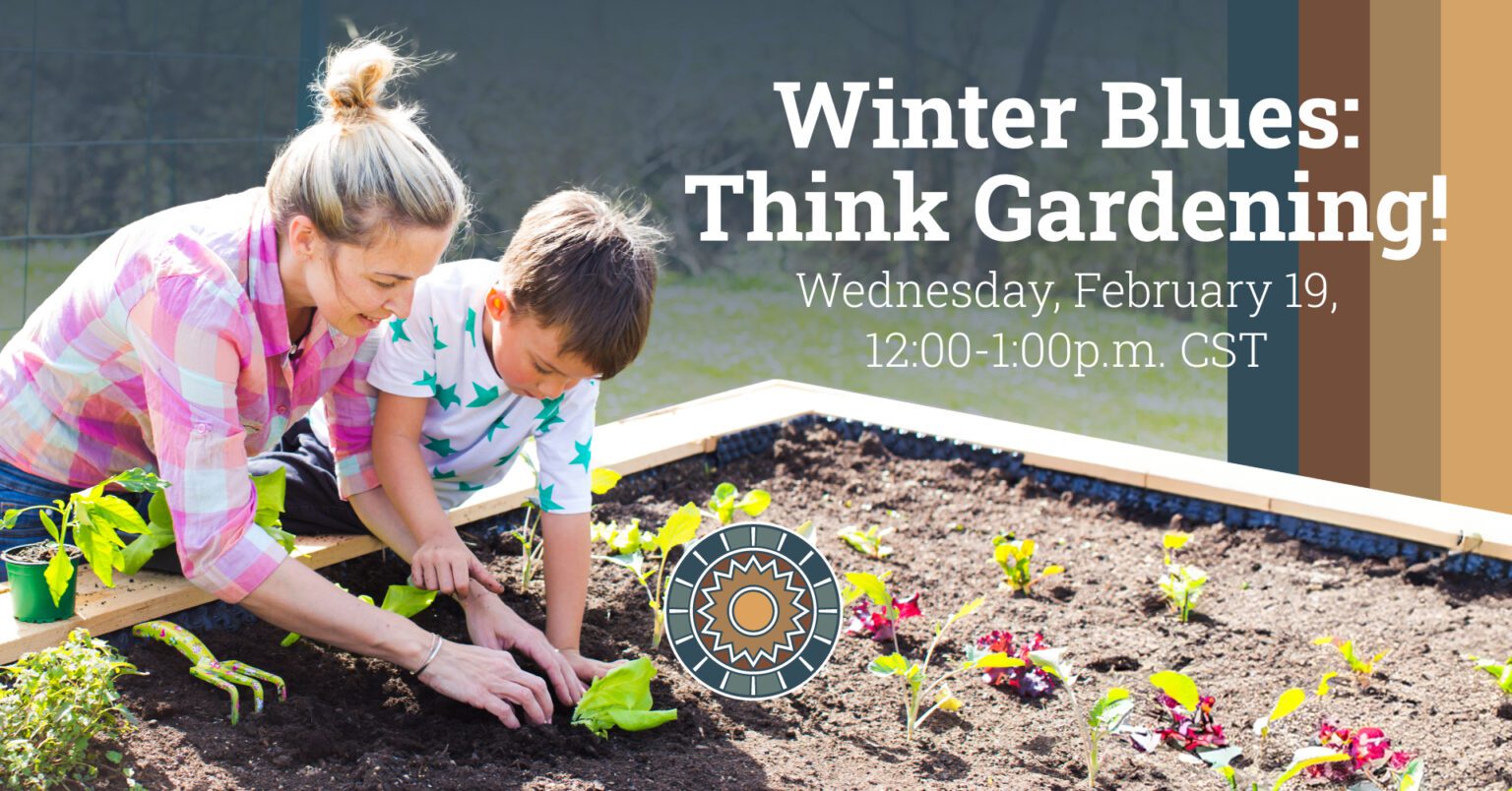 Kids planting a garden